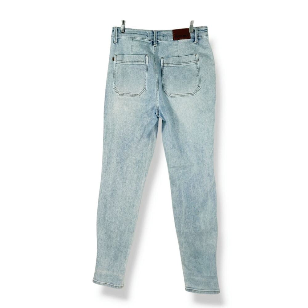 Judy Blue Jogger Jeans Drawstring Waist Utility Patch Pockets Light‎ Wash 9/29 - Picture 3 of 11